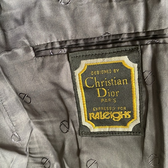 Vintage Christian Dior Sz 50 (?) Grand Luxe Collection Charcoal Gray Blazer - Picture 8 of 16